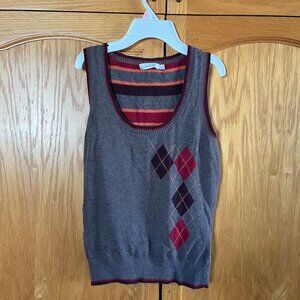 Ricki's Gray and Red Sweater Vest